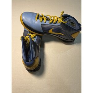 Nike ID HYPERDUNK 373350-992 Mens Size 8.5 RARE MODEL Blue Yellow Sneakers Shoes